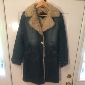 Steve Madden Blue Jean Jacket Size Large